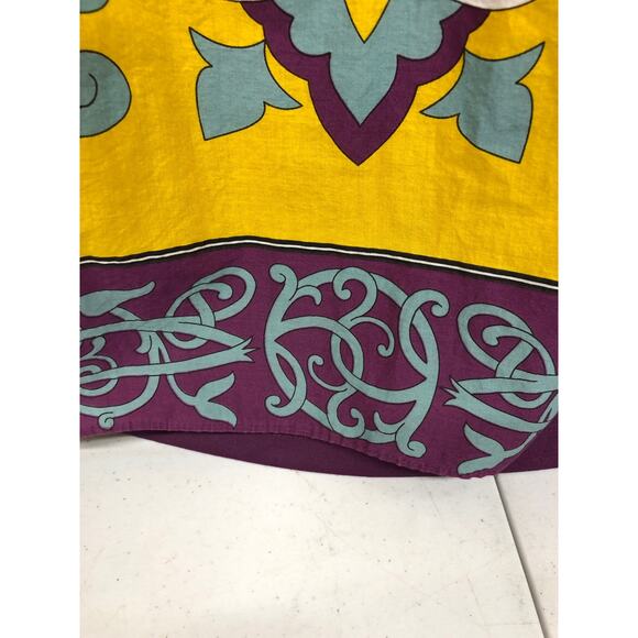 Nicole by Nicole Miller Yellow Print  Tank Size XL - Picture 6 of 6